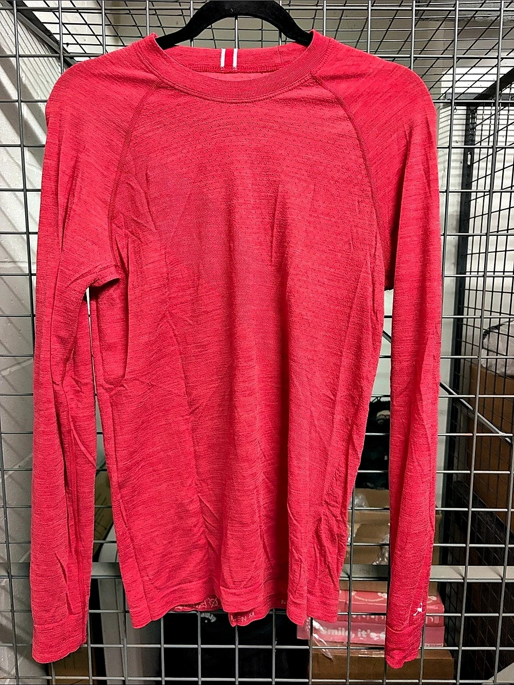 Tracksmith Long Sleeve Athletic Shirt Red Size M